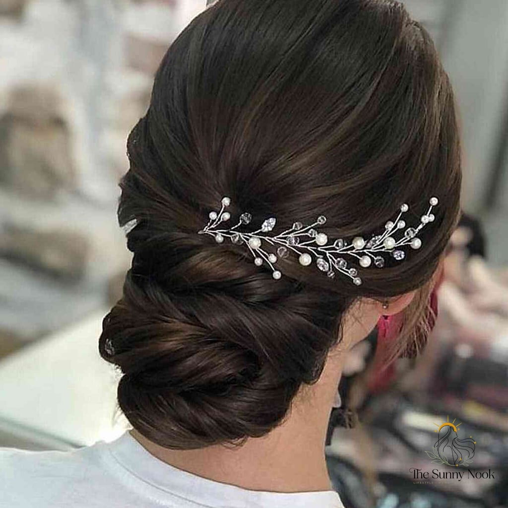Twisted Low Bun with Accessories