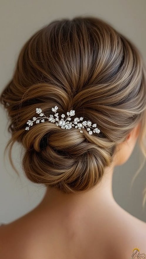 Twisted Updo with Patterns That Have Real Depth