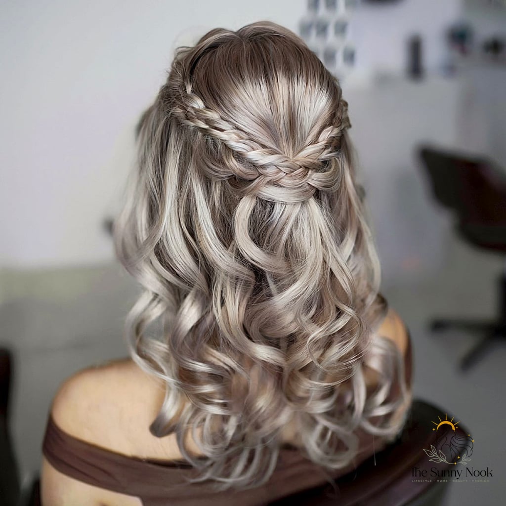 11 College Hairstyles For Long Hair Everyone Is Pinning Right Now 6 Two-Strand Braids for Mid-Length Waves