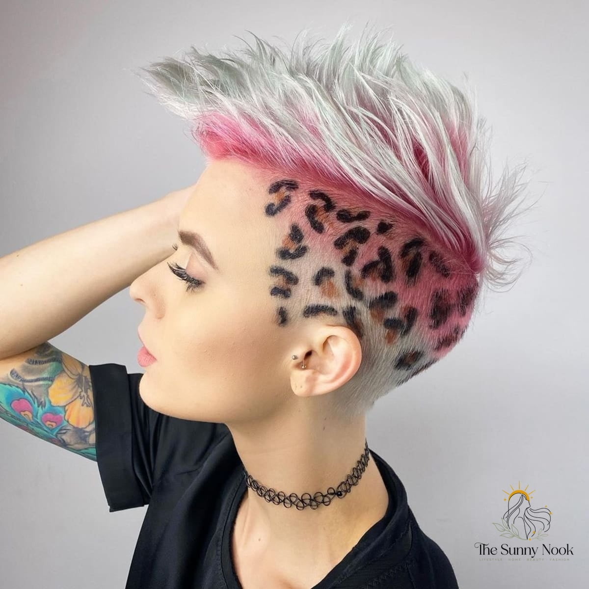 23 Hairstyles For Thick Curly Hair Looks That Will Seriously Inspire You 2 Undercut with Animal Print