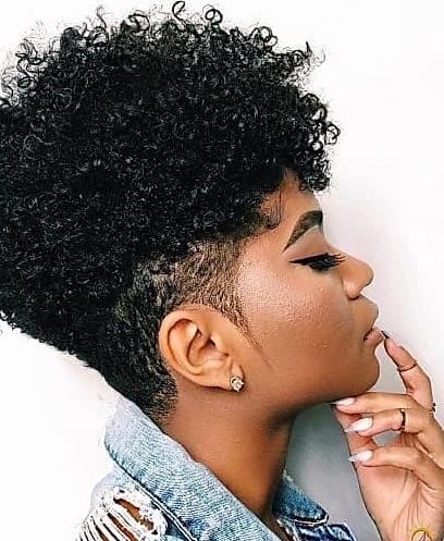 Undercut for Black Women's Natural Hair