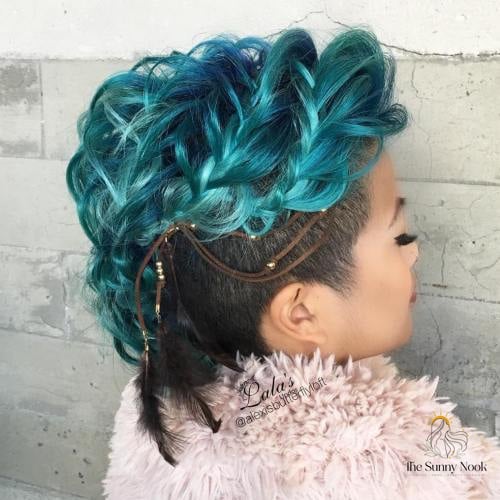 22 Side Shaved Hairstyles Long Hair That Belong on Your Inspiration Board 3 Undercut with Long Braided Top
