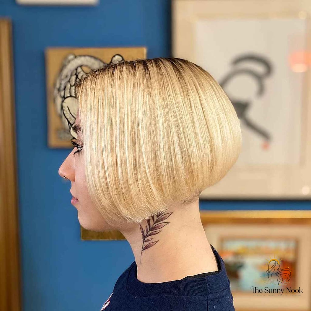 13 Cute Easy Hairstyles For Short Hair to Transform Your Look Instantly 2 Very Short Bob with Nape Undercut on Blonde Hair