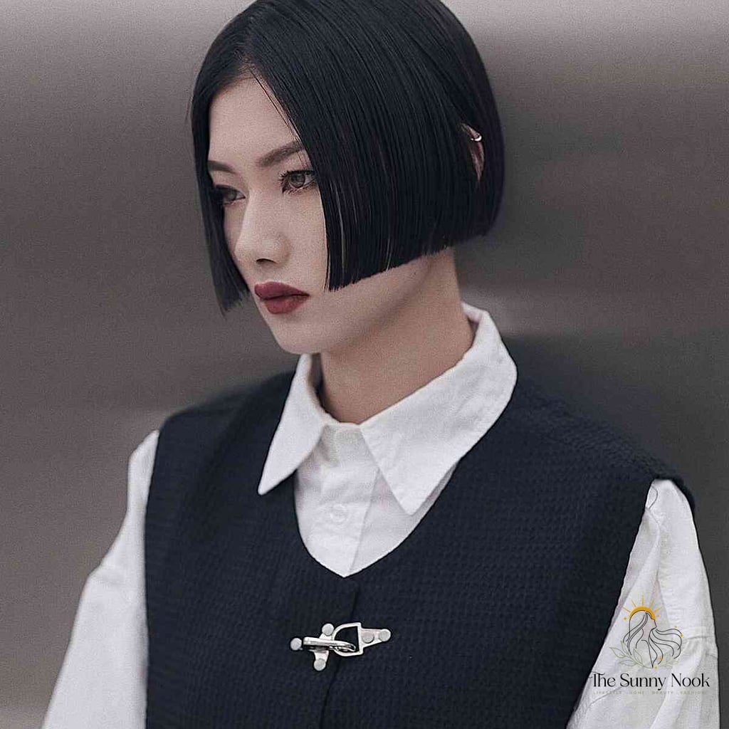 30 Aesthetic Hairstyles For Short Hair Inspo That's Giving Us Everything 19 Very Short and Sleek Box Bob