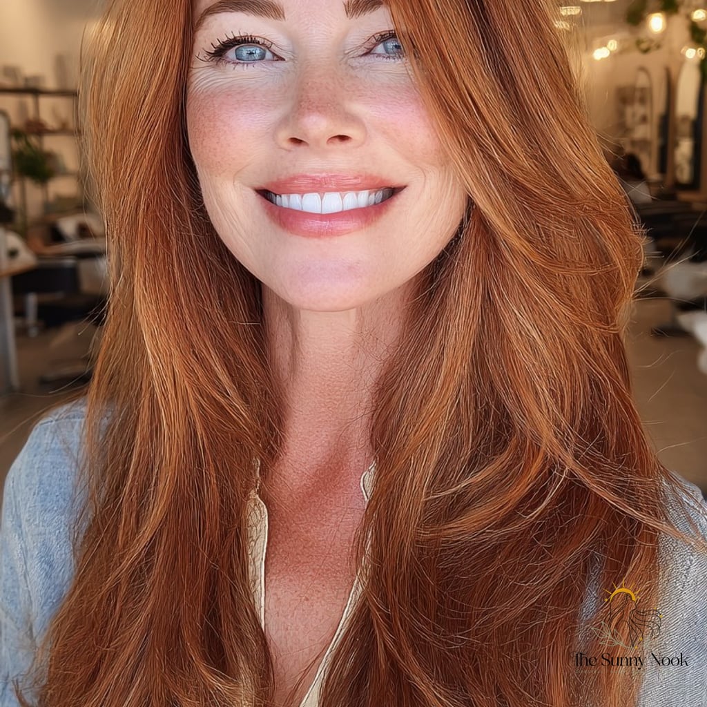 30 Cute Long Hairstyles You'll Want to Re-Create Immediately 7 Vibrant Copper Waves with Soft Layers