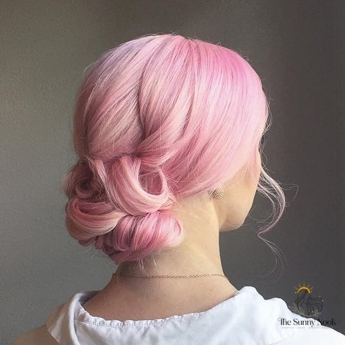 13 Gorgeous Easy Low Bun Hairstyles for Every Hair Type 2 Vibrant Pin-Up Bun