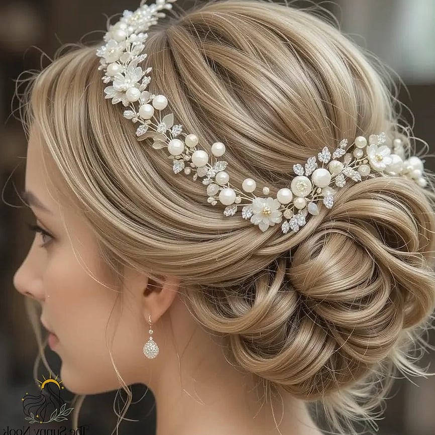 20 Updo Hairstyles For Short Hair to Transform Your Look Instantly 19 The Voluminous Crown Updo