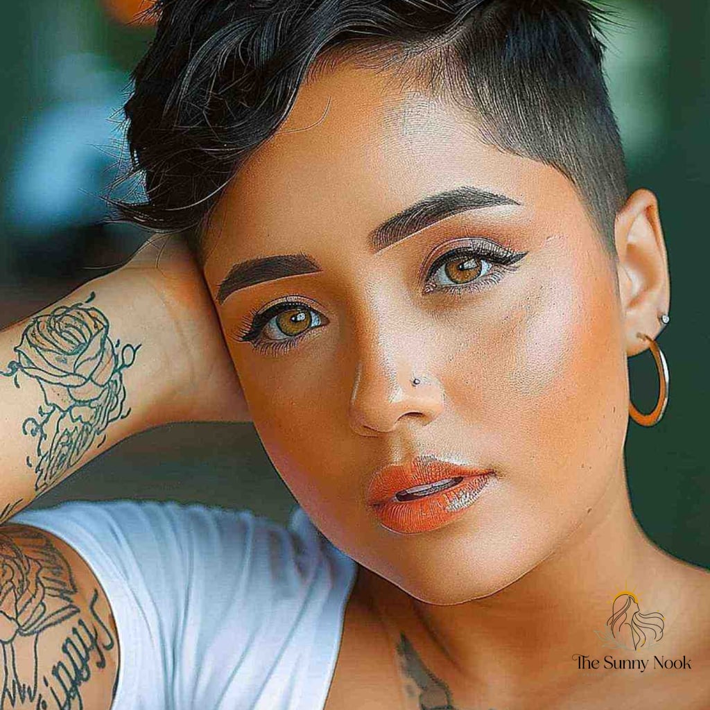 17 Gorgeous Short Hairstyles For Round Faces for Every Hair Type 18 Voluminous Pixie with Tapered Elegance