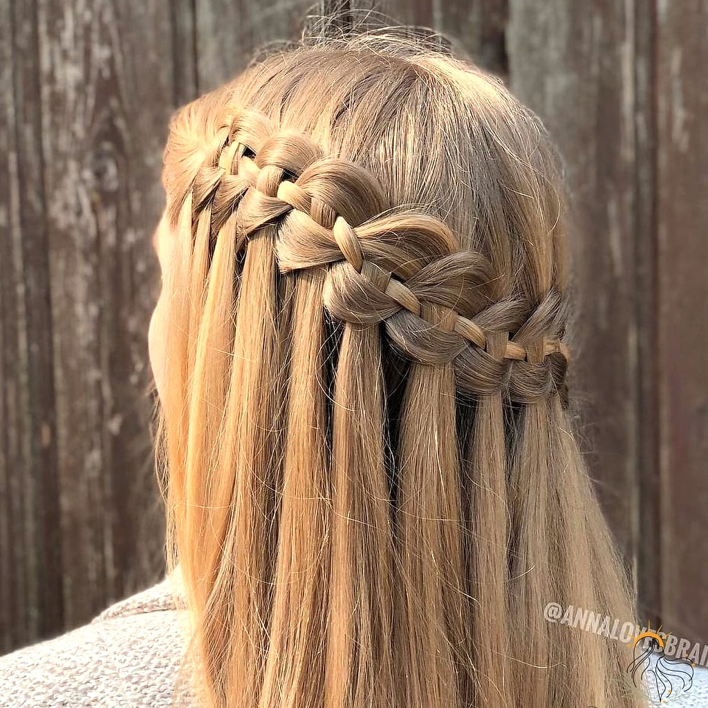 17 Hairstyles For Short Hair Braids That Are Actually Easy to DIY 15 Waterfall Braid on Bob Length