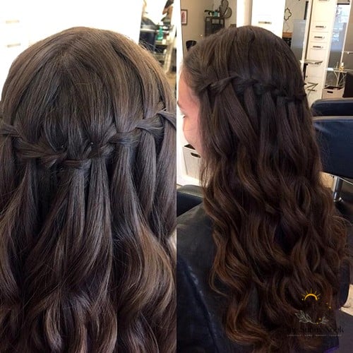 12 Braid Ponytail Hairstyles That Are Trending on Pinterest This Week 9 Waterfall Braid