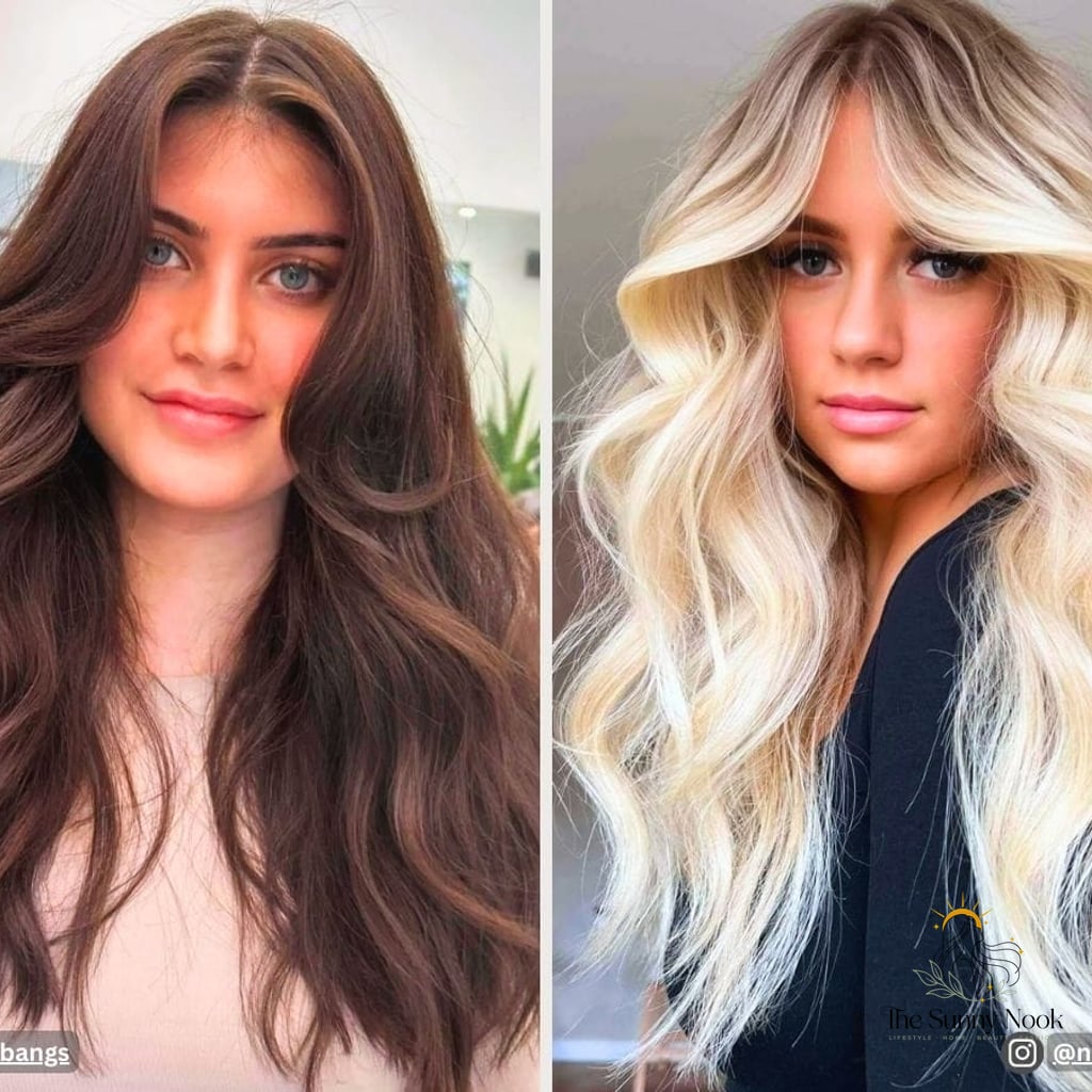 21 Hairstyles For Thick Hair Medium to Save Before They Blow Up 20 Wavy Hair with Curtain Bangs Trendy Ideas