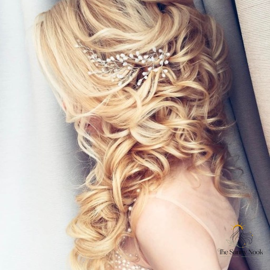 Wedding Half Up Ringlets