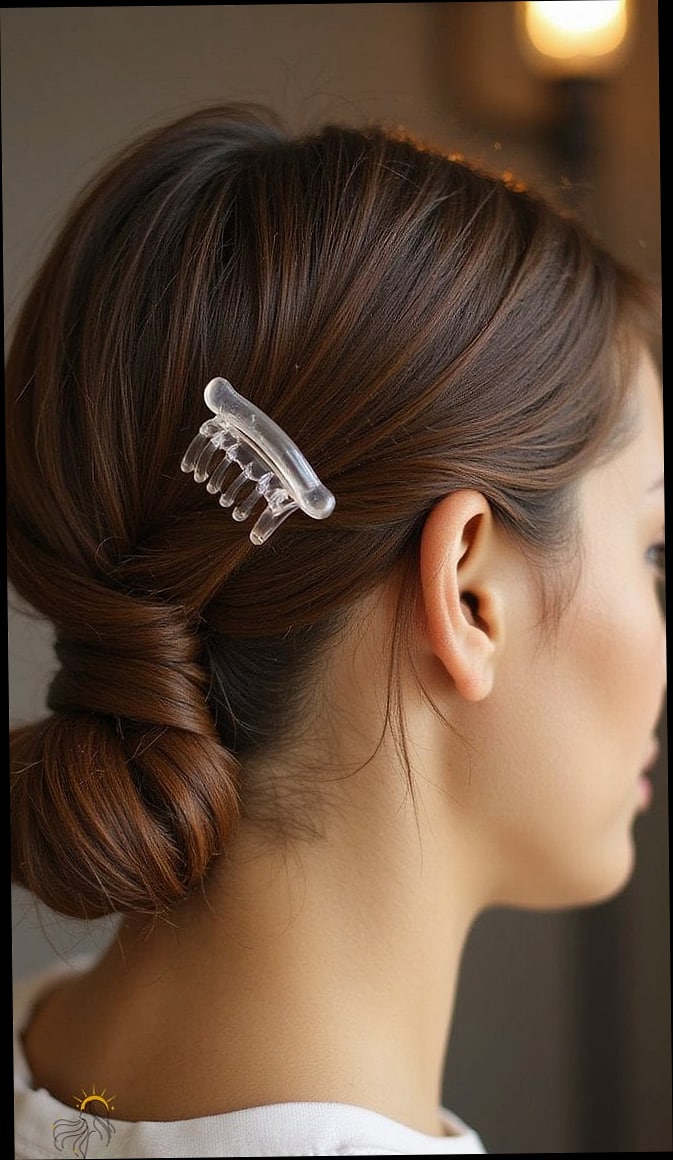 19 Claw Clip Hairstyles Curly Hair Ideas You Need to Try Right Now 15 Wet Curl Claw Clip Style