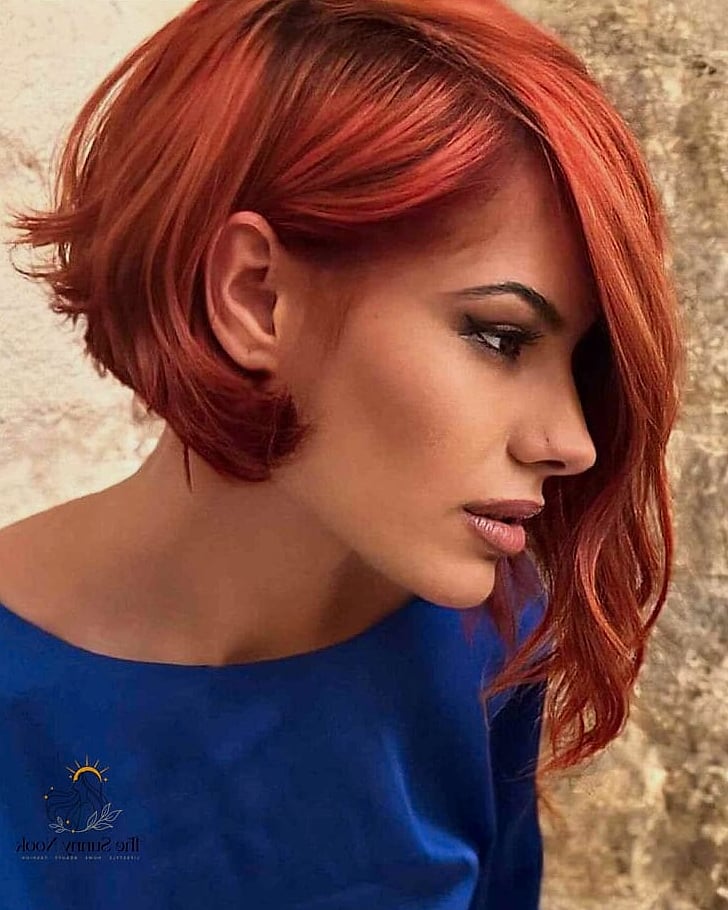 21 Pretty Hairstyles For Short Hair Inspo That's Giving Us Everything 14 Asymmetrical Bob