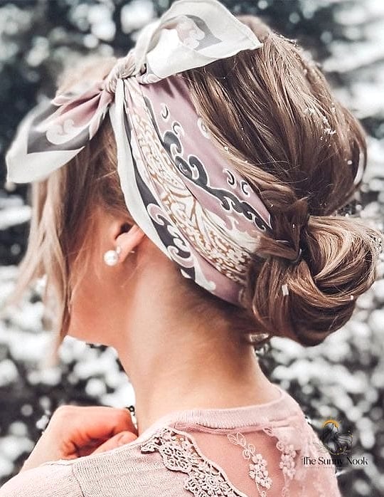 11 Short Hair Festival Hairstyles for When You Need a Fresh Change 9 Bandana-Wrapped Pixie