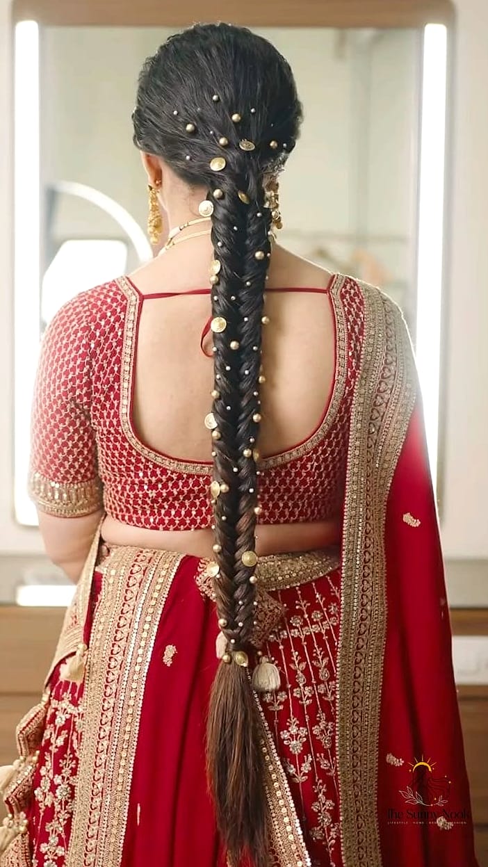 16 Open Hairstyles For Lehenga for When You Need a Fresh Change 5 Beach Waves With Face-Framing Layers