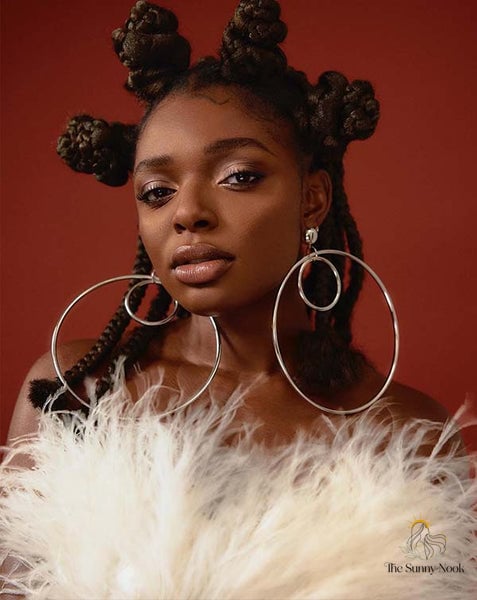 16 Gorgeous Black Women Updo Hairstyles for Every Hair Type 4 Black Four Space Buns Updo