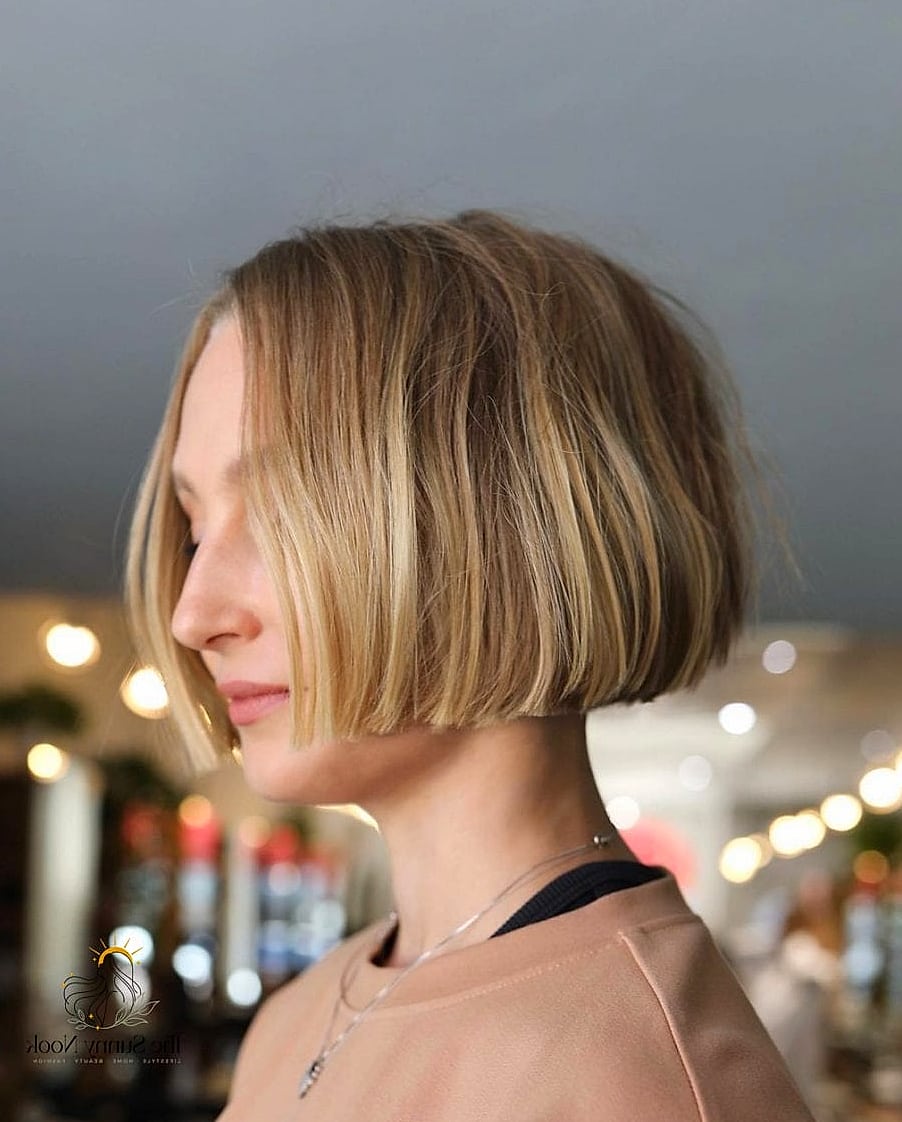 Blunt Bob with a Middle Part