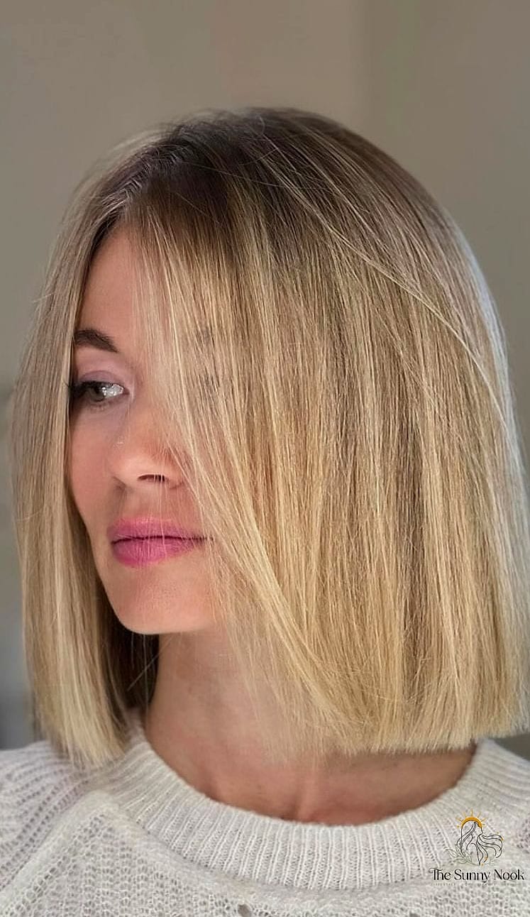 10 Cute Open Hair Hairstyles to Show Your Stylist ASAP 10 Blunt Ends With Dimensional Balayage