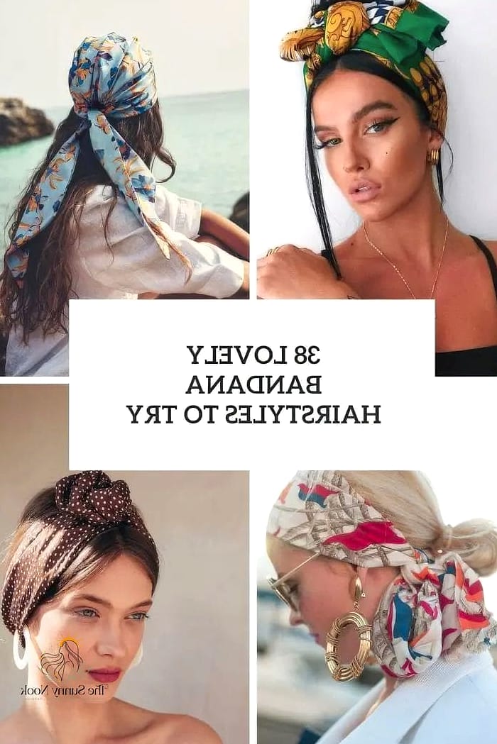 25 Boho Hairstyles For Short Hair That Are Actually Easy to DIY 16 Boho Waves with a Bandana