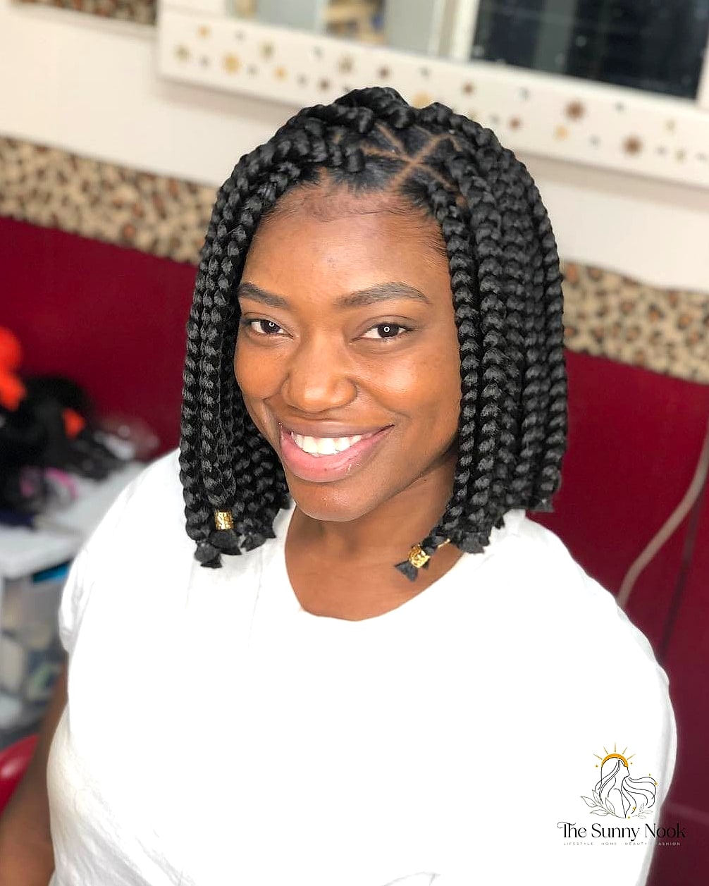 Braided Bob with Beads