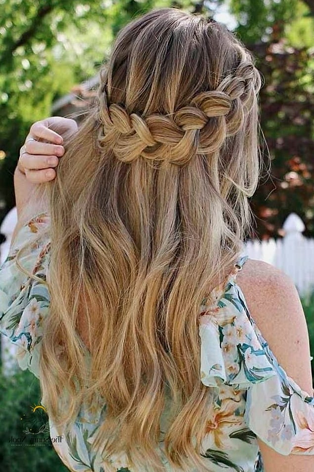 9 Easy Open Hair Hairstyles to Save Before They Blow Up 9 Braided Crown with Open Ends