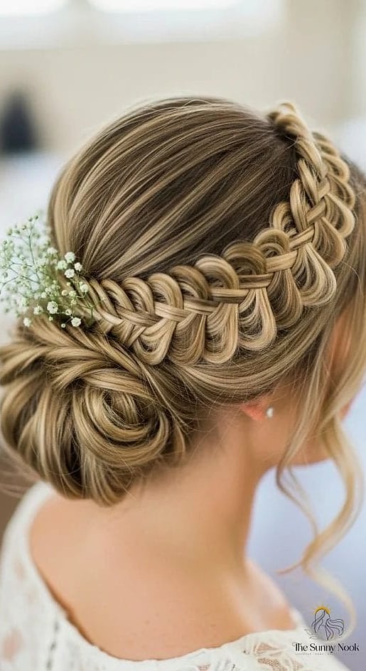 Braided Crown Under a Wool Beret
