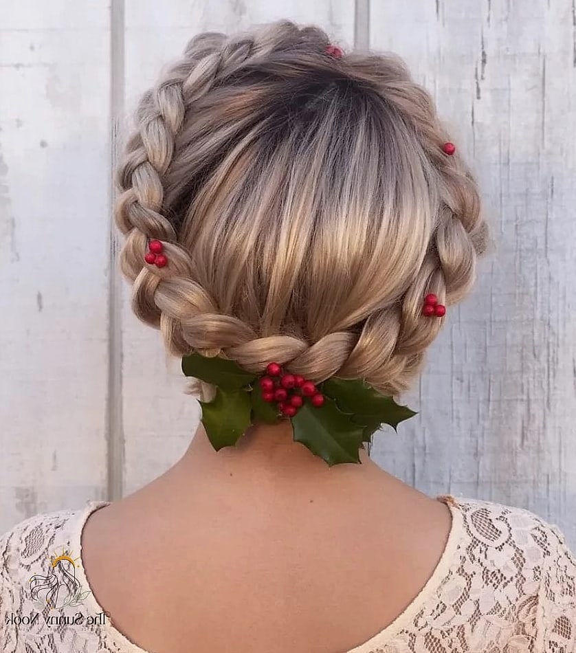 Braided Crown on a Bob