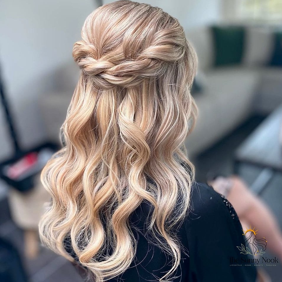 17 Hairstyles Updo Easy That Belong on Your Inspiration Board 12 The Braided Half-Up with Bun