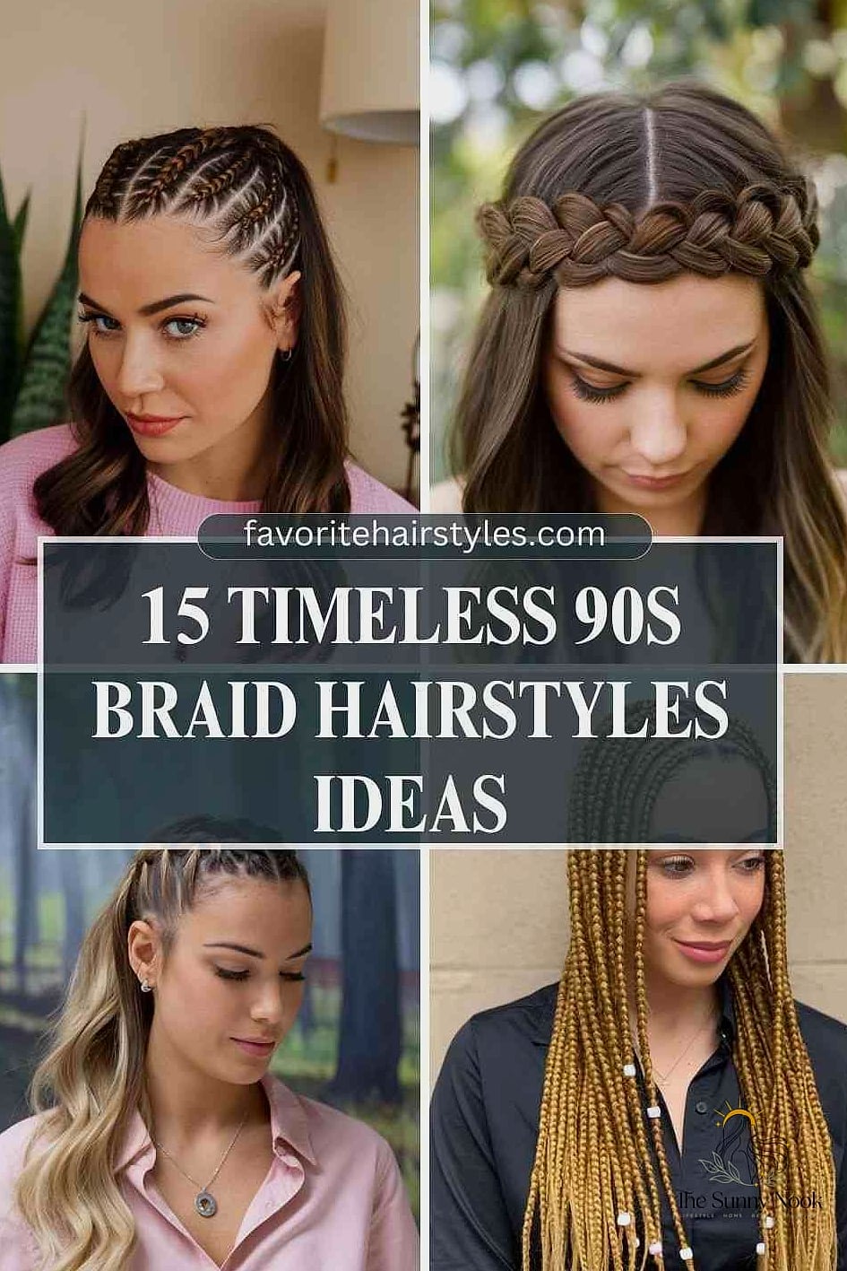 18 90S Inspired Hairstyles That Are Trending on Pinterest This Week 16 Braided Half-Up with Face-Framing Strands