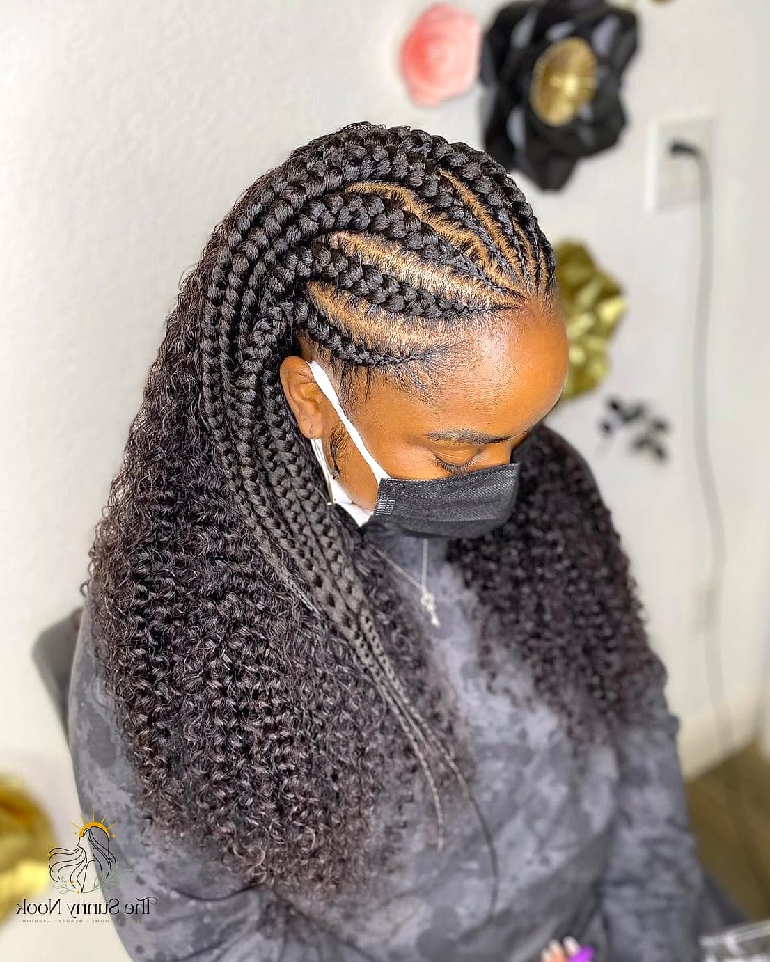 Braided Half-Up on a Lob
