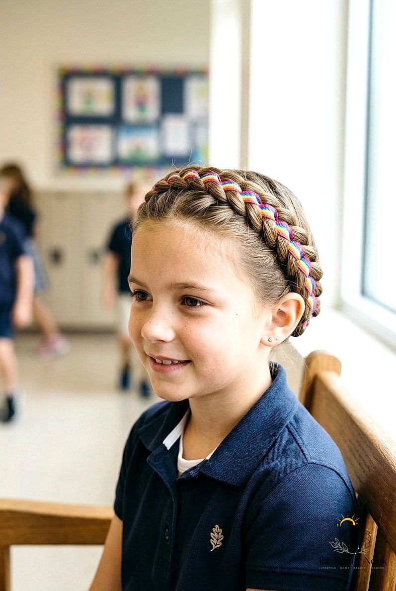 12 Girls Hairstyles For School That Are Both Cute and Low Maintenance 7 Braided Headband Style