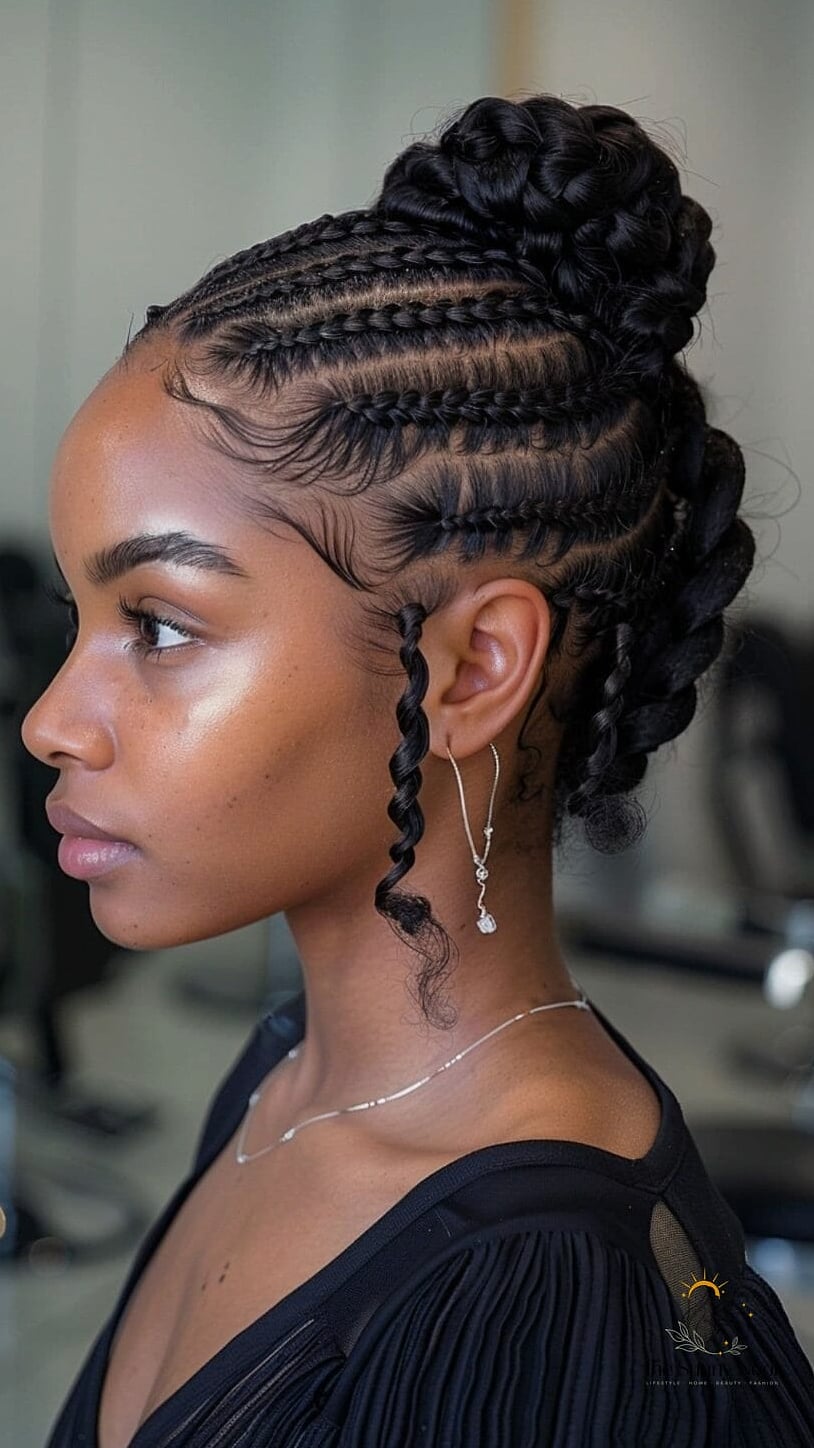 Braided Space Buns