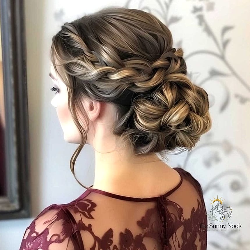 23 Updo Hairstyles For Prom Everyone Is Pinning Right Now 18 Braided Top Knot