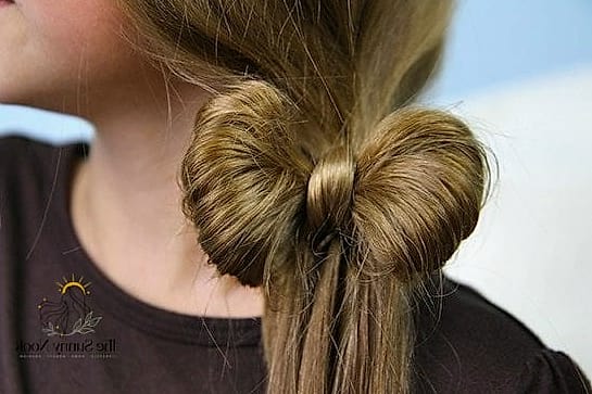 25 Cute Hairstyles With A Bow Everyone Is Pinning Right Now 7 Bubble Ponytail With Bows