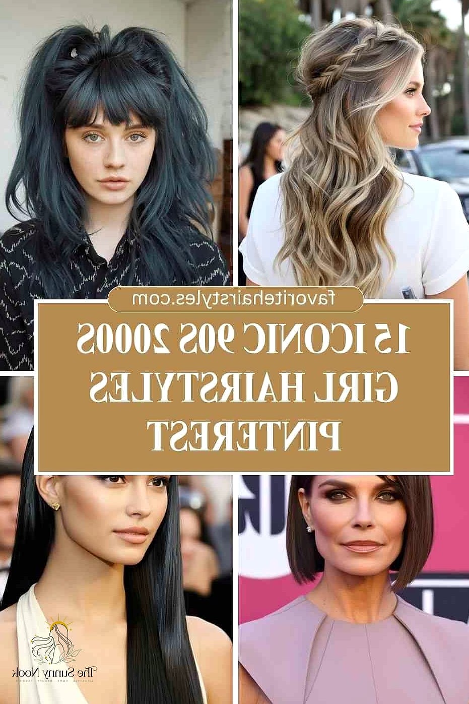 18 90S Inspired Hairstyles That Are Trending on Pinterest This Week 3 Center-Part Curtain Bangs