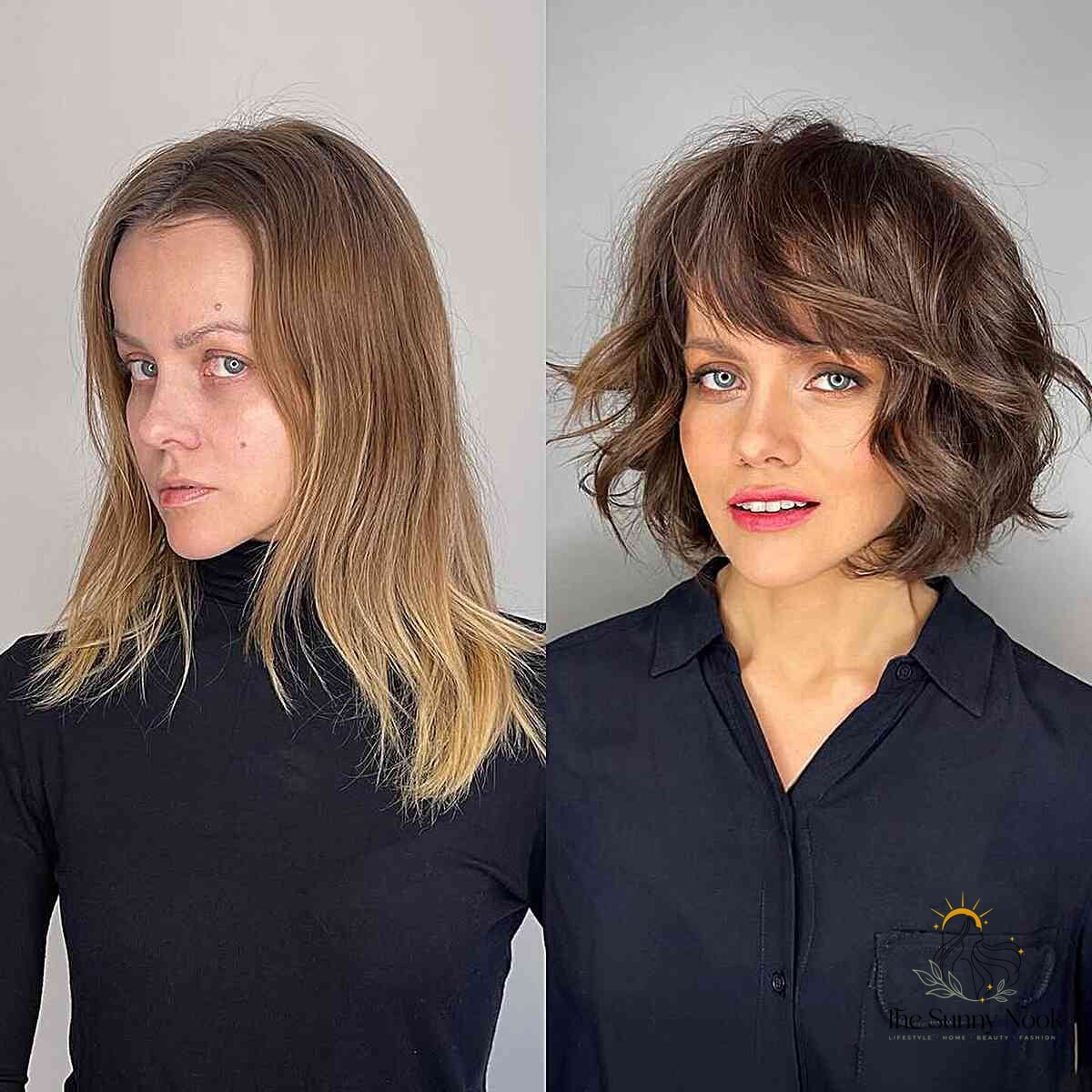 15 Gorgeous Wavy Hairstyles Short Hair for Every Hair Type 5 Chin-Length Wavy Hair with Textured Layers