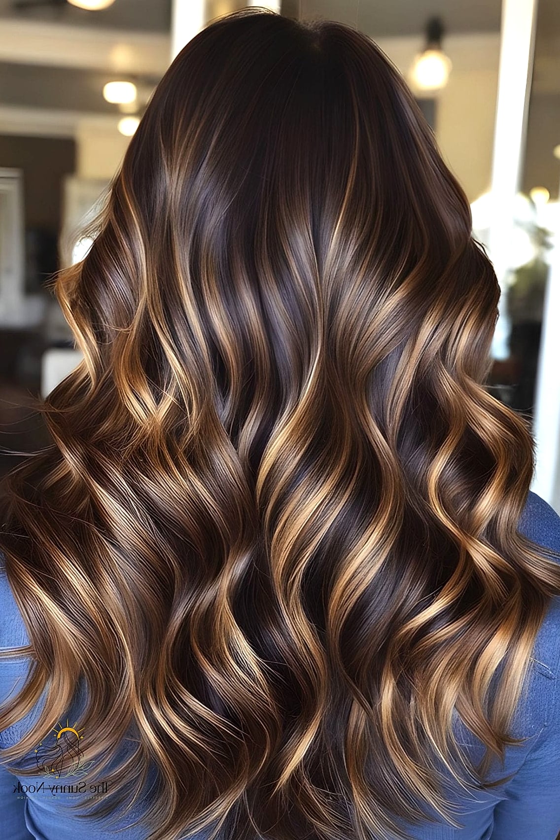 Chocolate Brown with Caramel Balayage