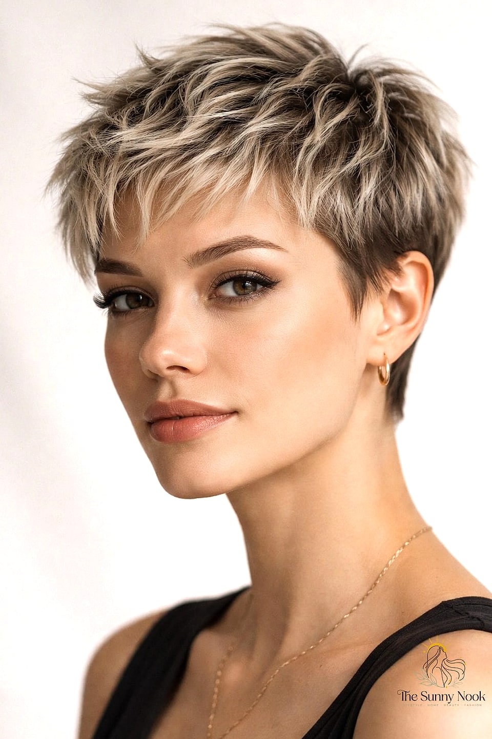 Choppy textured pixie