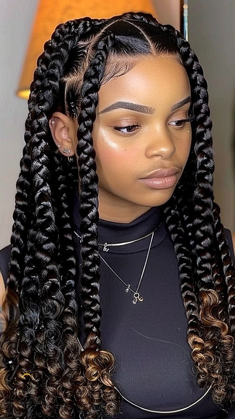 27 Easy Hairstyles Black Women Perfect for Your Next Salon Appointment 5 Chunky Box Braids