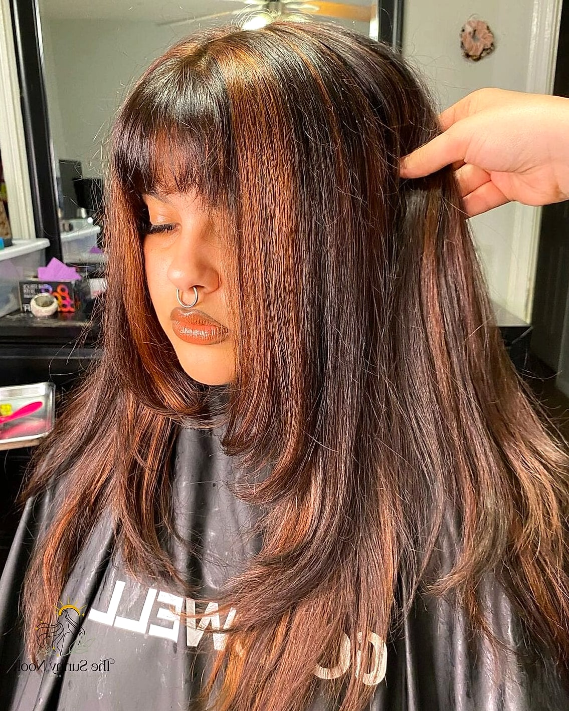 21 Cute Y2K Hairstyles Inspo That's Giving Us Everything 10 Chunky Streaked Bangs