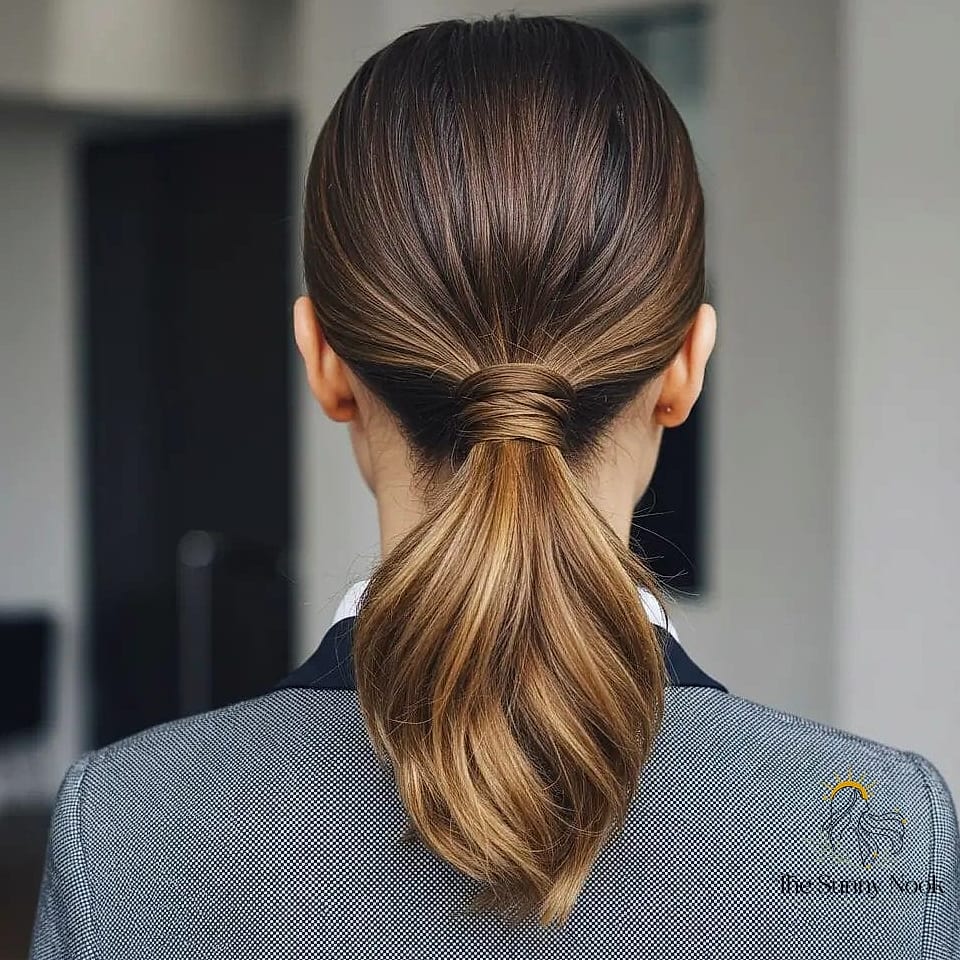 16 Professional Hairstyles For Work That Prove This Trend Is Here to Stay 4 The Classic Ponytail With a Twist