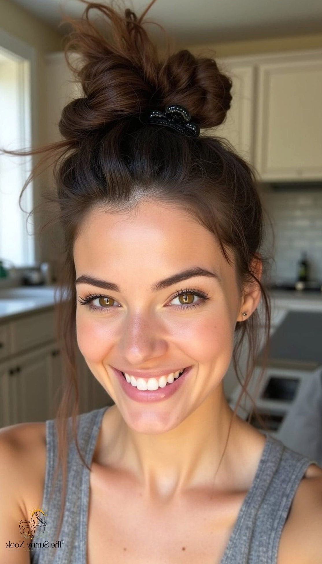 Claw Clip Top Knot for Workouts