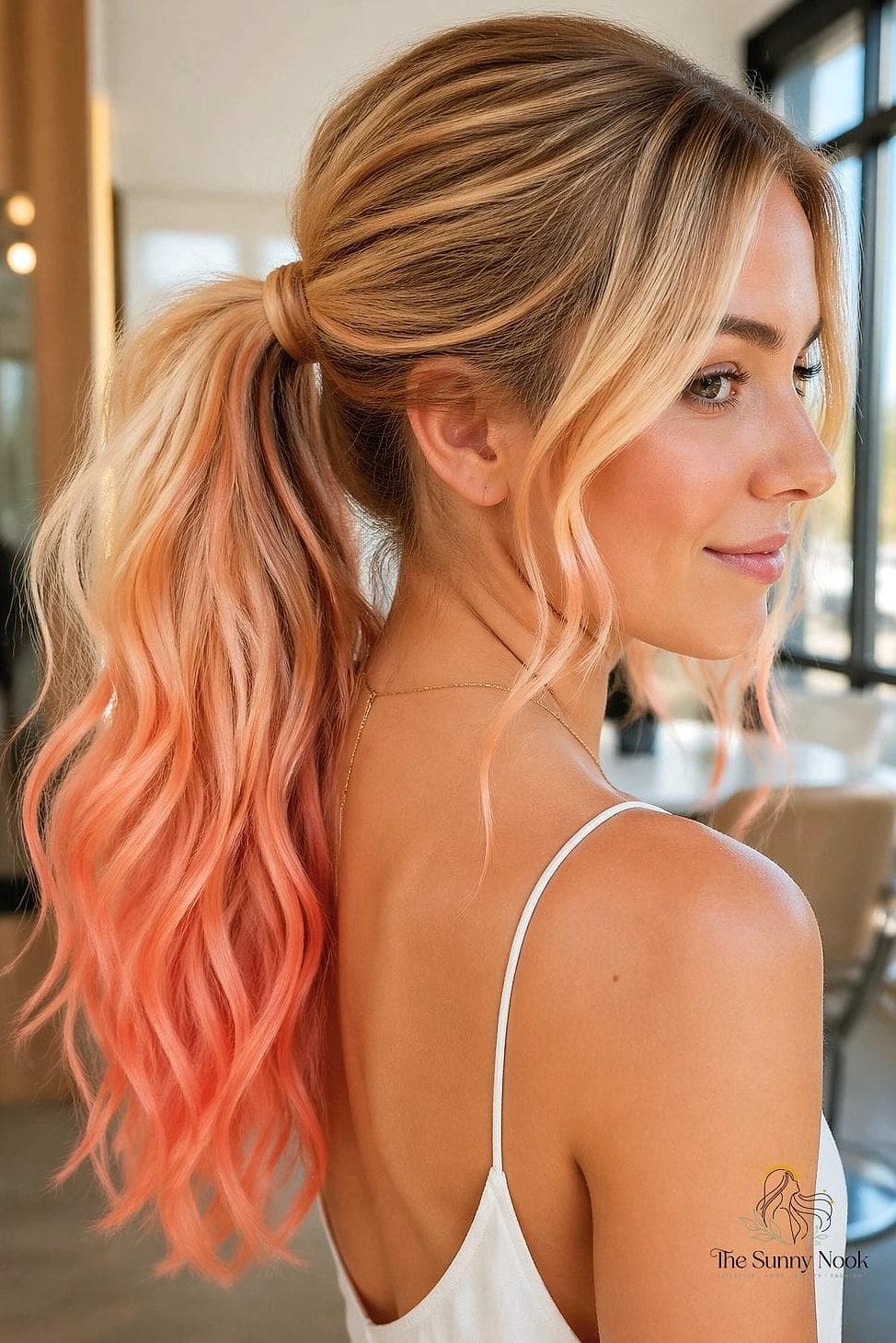 25 Frontal Ponytail Hairstyles That Belong on Your Inspiration Board 18 Colored Ombre Frontal Ponytail