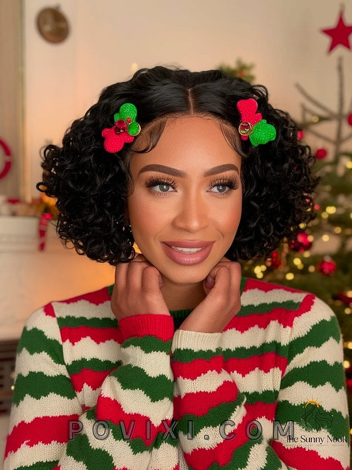 Curly Bob Left Natural