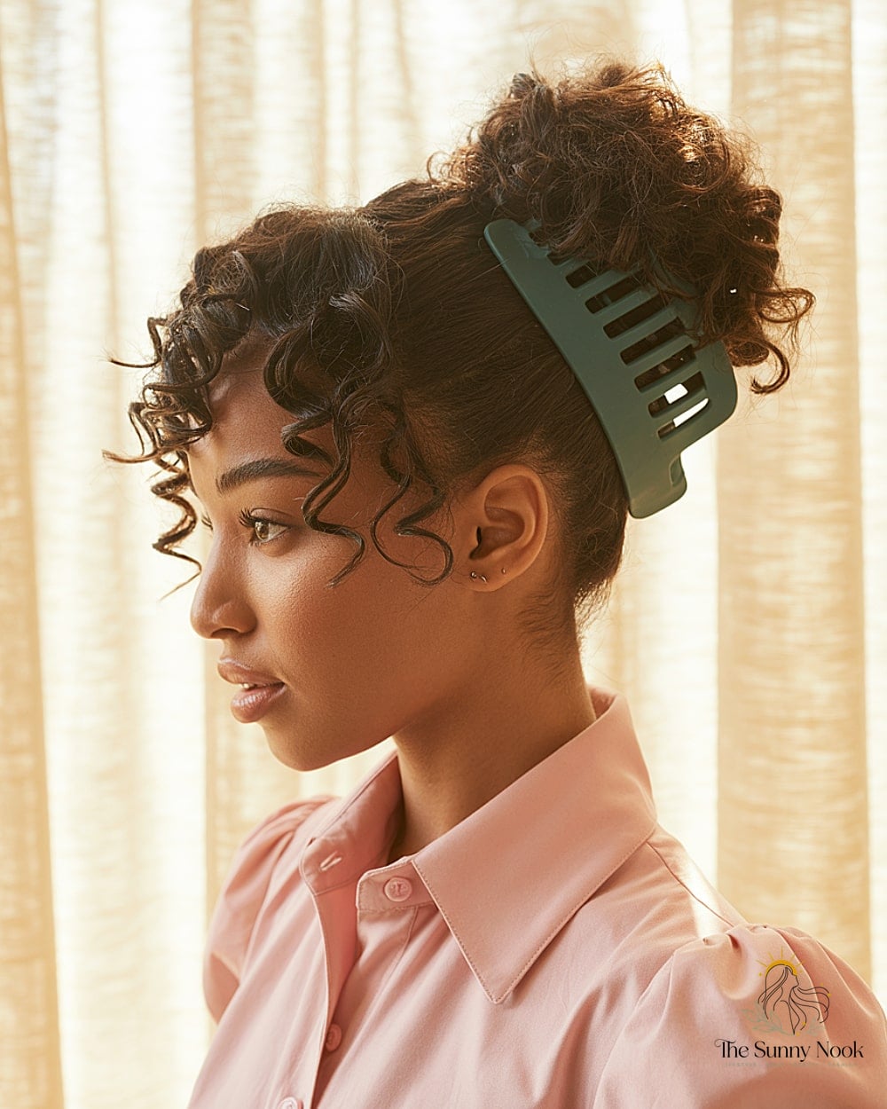Curly Claw Clip Puff for Natural Volume