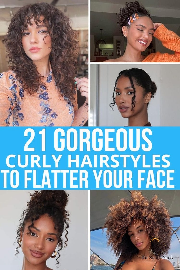 Curly Fro Peeking Out From a Bucket Hat
