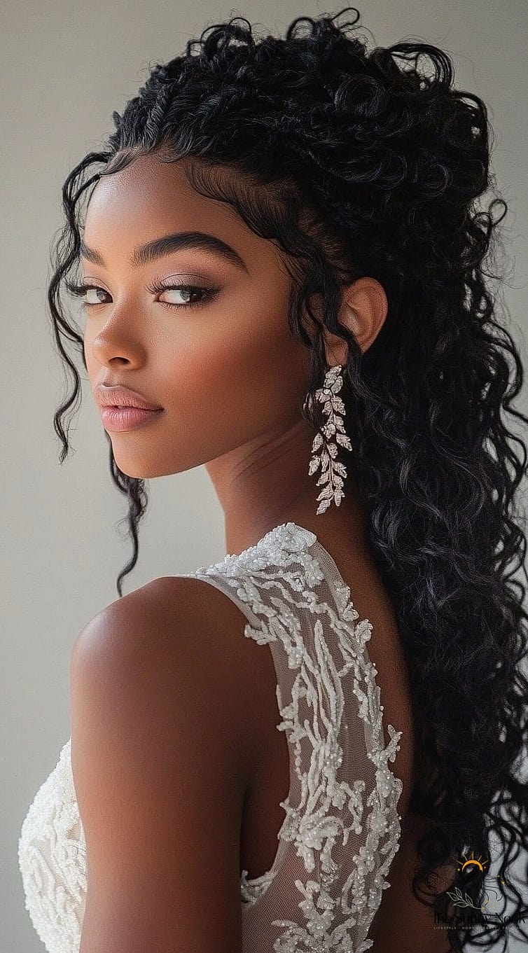 Curly High Puff
