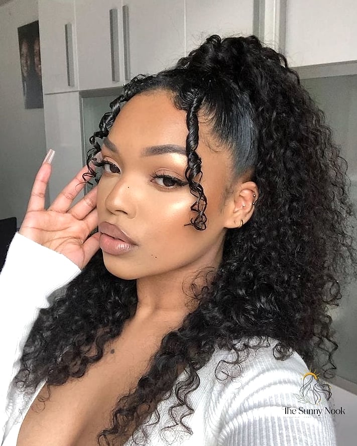 18 Cute Baddie Hairstyles That Are Both Cute and Low Maintenance 18 Curly Shag with Bangs