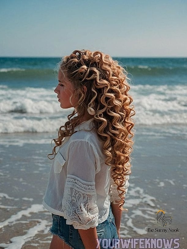22 Easy Beach Hairstyles That Are Actually Easy to DIY 17 Curly Shake-and-Go
